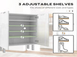 Five-Shelf Shoe Storage Cupboard - White T3398P328261