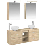 Bathroom Cabinet Set 5 pcs Sonoma Oak Engineered Wood 3406673