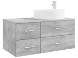 Bathroom Furniture Set 2 pcs Concrete Grey Engineered Wood 3404011