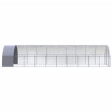 Outdoor Chicken Coop 3x10x2 m Galvanised Steel 3095476