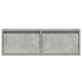 TV Cabinet with LED Lights Concrete Grey 75x35.5x25 cm 860232