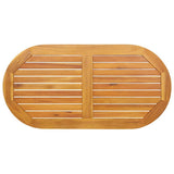 Table Top Oil Natural 110 x 55 x 2 cm Solid Acacia Wood 4108101