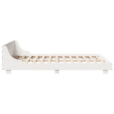 Bed Frame without Mattress White 140x190 cm Solid Wood Pine 850741