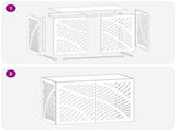 Air Conditioner Cover White 100 x 50 x 70 cm Steel 8014102
