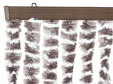 325462 Insect Curtain Taupe and White 100x220 cm Chenille