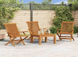 Garden Chair Set of 3 Teak Solid teak wood Medium Foldable 312277