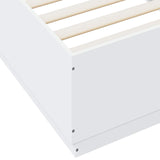 Bed Frame White 80 x 200 cm Engineered Wood 3429653