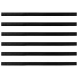Self-adhesive Door Brush Seals 12 pcs Black 100 cm 42019578