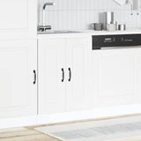 Sink Base Cabinet Kalmar White 60x46x81.5 cm Engineered Wood 853437