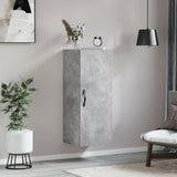 Wall Mounted Cabinet Concrete Grey 34.5x34x90 cm Engineered Wood 834998
