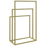 Freestanding Towel Rack Gold 48x24x79 cm Iron 343092