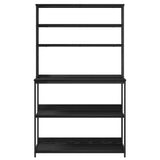 Kitchen Shelf Black Oak 100 x 40 x 168 cm Engineered Wood 883892