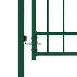 Fence Gate with Spikes EMMEN 100 x 175 cm Powder-coated steel 146396