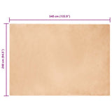 Anti-Slip Faux Rabbit Fur Rug OLITE Taupe 240 x 340 cm 42021750