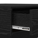 Coffee Table Black Oak 90 x 90 x 28 cm Engineered Wood 868804