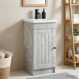 Bathroom Vanity with Sink Concrete Grey 42 x 40 x 84.5 cm 890027