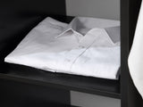 Open Wardrobe on Wheels, Bedroom Wardrobe with Clothes Hanging Rail, 3 Storage Shelves, Mobile T3398P328092