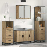 Bathroom Furniture Set 3 pcs Artisan Oak Engineered Wood 3402454
