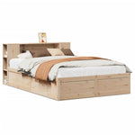 Bed Frame without Mattress 140x190 cm Solid Wood Pine 3323422