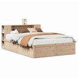Bed Frame without Mattress 140x190 cm Solid Wood Pine 3323422