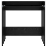 Desk with Drawer Black Oak 77.5 x 43 x 79 cm Engineered Wood 869515