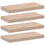 ZNTS Floating Shelves 4 pcs 50x23.5x4 cm Engineered Wood 4010687