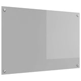 Kitchen Backsplash Light Grey 90 x 60 cm Tempered Glass 42001234
