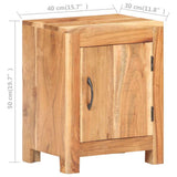 Bedside Cabinet 40x30x50 cm Solid Acacia Wood 320474