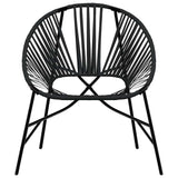 Garden Egg Chair Black Poly Rattan 4009287