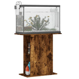 Aquarium Stand Smoked Oak 75x36x72.5 cm Engineered Wood 833652
