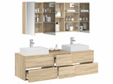Bathroom Furniture Set 4 pcs Sonoma Oak 3406825
