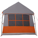Family Tent with Roof Grey and Orange 622 x 295 x 238 cm 4100702