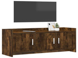 TV Cabinet 102 x 33 x 47 cm Smoked Oak Engineered Wood 8011191