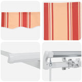 Retractable Awning Retractable Yellow and Orange 600 x 350 cm 3331709