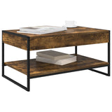 Coffee Table Smoke Oak 80 x 50 x 40 cm Engineered Wood 886440