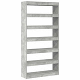 Book Cabinet Concrete Grey 100 x 30 x 198 cm Engineered Wood 3333927