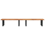 ZNTS Basin Shelf Wall Mounted Steel and Solid Wood Acacia 3302837