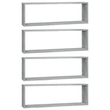 Wall Cube Shelves 4 pcs Grey Sonoma 80x15x26.5 cm Engineered Wood 815919