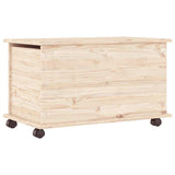 Storage Chest with Wheels ALTA 73x39.5x43 cm Solid Wood Pine 353927