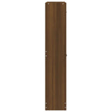 Shoe Cabinet Brown Oak 59x17x81 cm Engineered Wood 342541