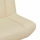 Swivel Chair Cream 63 x 75 x 76 cm Fabric 42007331