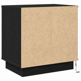 Bedside Cabinet Black Oak 50 x 34.5 x 50 cm Engineered wood 869580