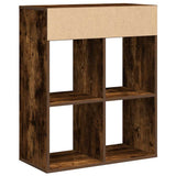 Book Cabinet Smoked Oak 66x31x80 cm Engineered Wood 860296