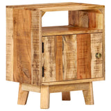 Bedside Table 40x30x50 cm Rough Mango Wood 320928