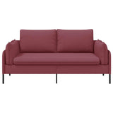 2-Seater Sofa Wine Red 188 x 81 x 89 cm Fabric 42048602