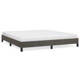 Bed Frame without Mattress Dark Grey Super King Velvet 349852