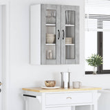 Wall Glass Cabinet LUCCA Concrete Grey 60 x 31 x 80 cm 885088
