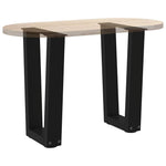 ZNTS Dining Table Legs V-Shape 2 pcs Black 28x cm Steel 4012620