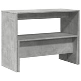 3 Piece Dining Table and Bench set Concrete Grey Engineered Wood 855533