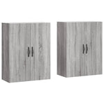 Wall Mounted Cabinets 2 pcs Grey Sonoma Engineered Wood 3197895